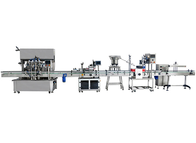 Automatic Inline Chuck Capping Machine with Elevator Type Waterfall Cap Sorter